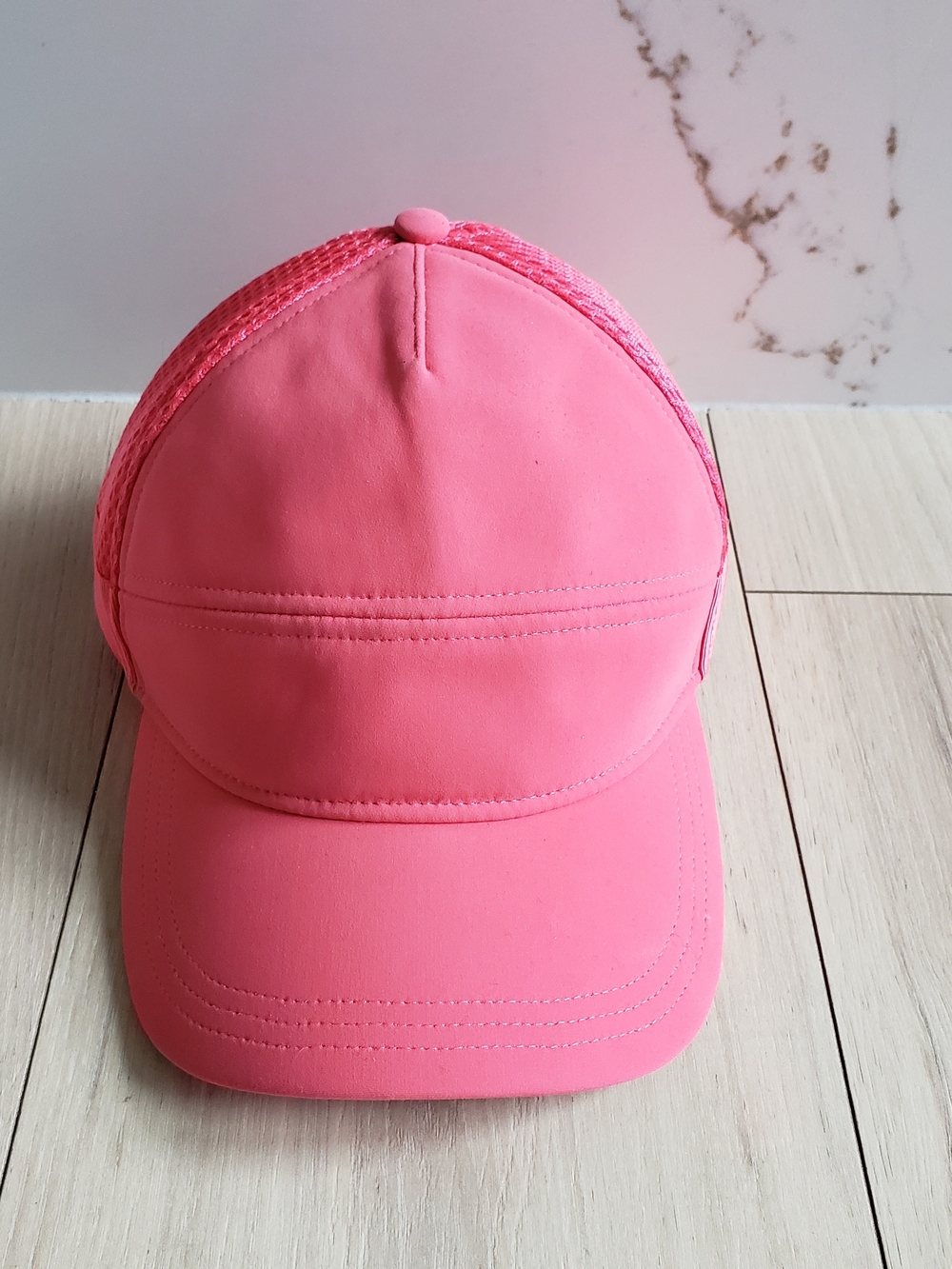 Lululemon Dash And Splash Cap II Pink One Size Mesh Running Hat W9BBWS